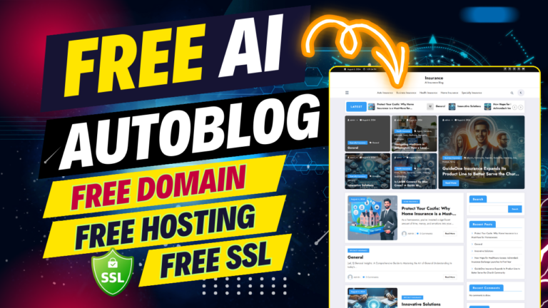 How to create a free ai auto blog