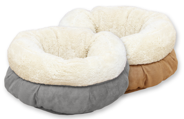 AFP Lambswool Donut Bed TAN Beige - Image 4