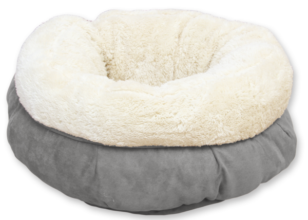 AFP Lambswool Donut Bed Grijs